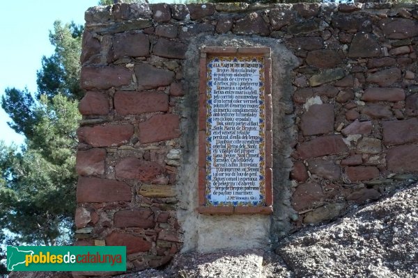 Gavà - Ermita de Bruguers, poesia a la Mare de Déu de Bruguers