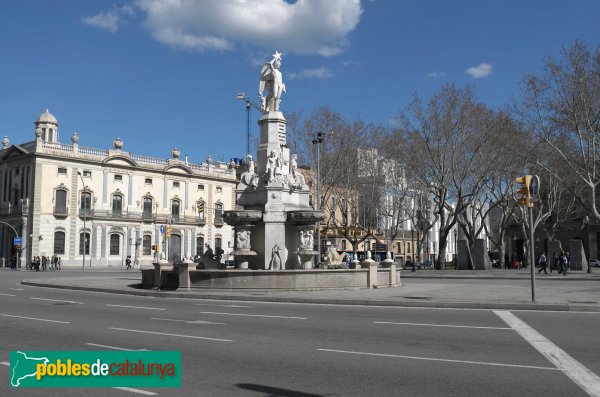 Barcelona - Pla de Palau, Font del Geni Català