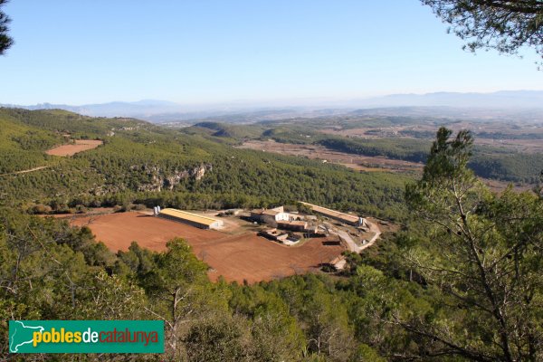 Font-rubí - Panoràmica des del castell