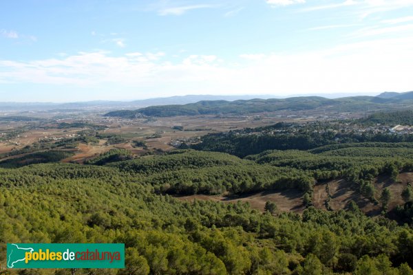 Torrelles de Foix - Panoràmica des del Castell de Foix