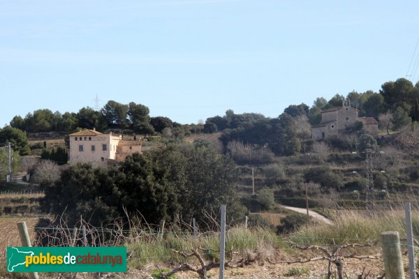 Santa Margarida i els Monjos - Casal i església de Penyafel