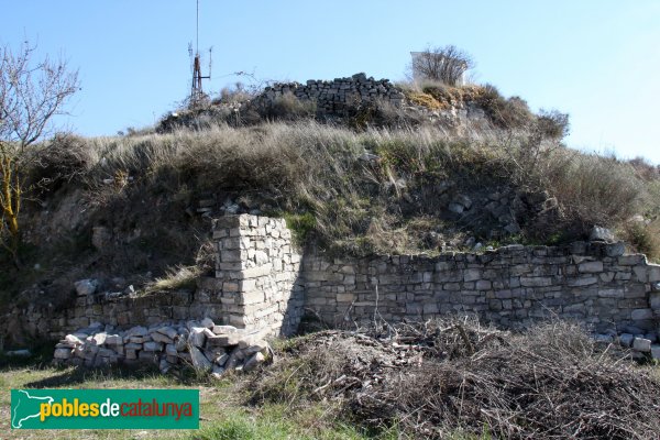 Ribera d'Ondara - Ruïnes del castell de Rubinat (Foto: Albert Esteves, 2014) Ribera d'Ondara - Ruïnes del castell de Rubinat