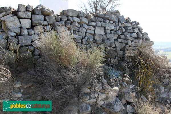 Ribera d'Ondara - Ruïnes del castell de Rubinat (Foto: Albert Esteves, 2014) Ribera d'Ondara - Ruïnes del castell de Rubinat