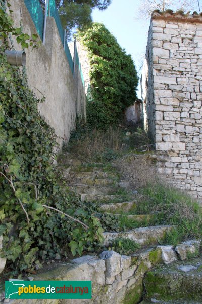 Ribera d'Ondara - Pujada la castell de Rubinat (Foto: Albert Esteves, 2014) Ribera d'Ondara - Pujada la castell de Rubinat