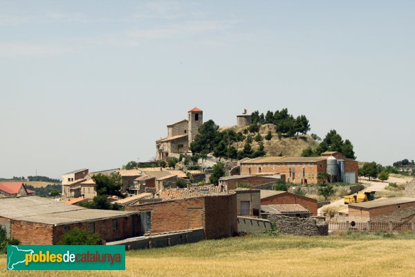 Montornès de Segarra - El poble amb l'església