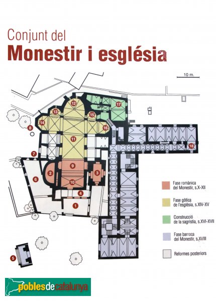 Sant Feliu de Guíxols - Monestir, planta (Foto: Albert Esteves, 2012) Sant Feliu de Guíxols - Monestir, planta