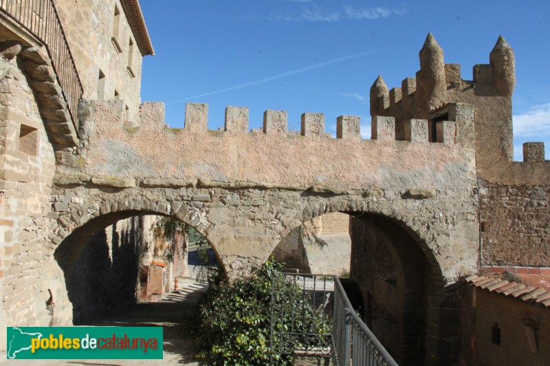 Plans de Sió - Portal i muralles de l'Aranyó