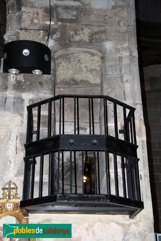 Sanaüja - Santa Maria de la Plaça, tribuna