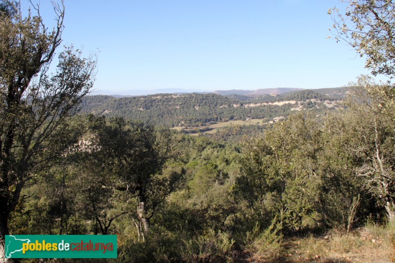 Sant Quirze Safaja - Panoràmica des de la capella del Roser, de Barnils