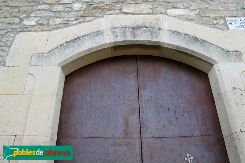 Castellcir - Església de Sant Andreu, portada