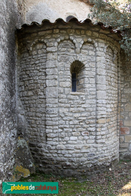 Castellcir - Església de Sant Andreu, absis romànic