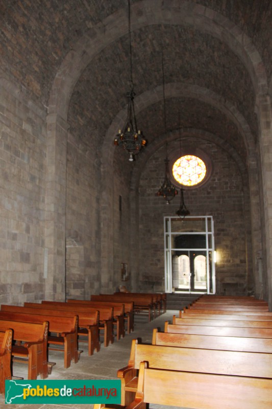 L'Estany - Església del Monestir, nau (Foto: Albert Esteves, 2016) L'Estany - Església del Monestir, nau