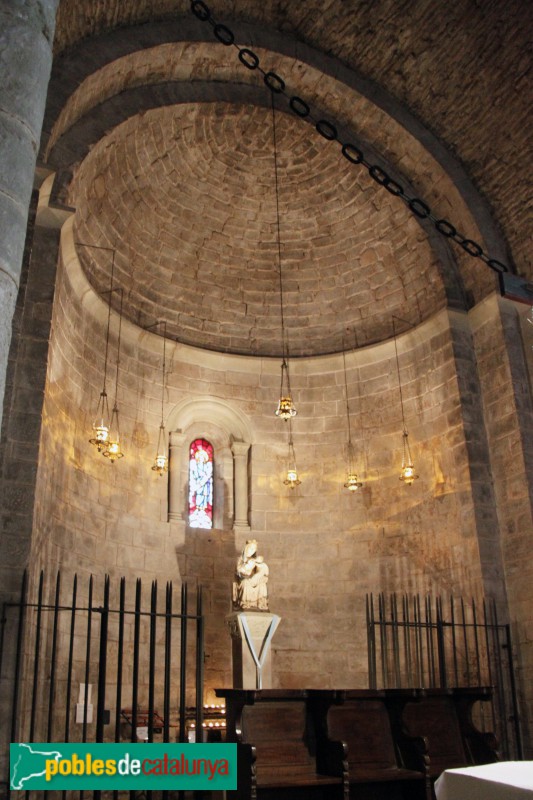 L'Estany - Església del Monestir, absis (Foto: Albert Esteves, 2016) L'Estany - Església del Monestir, absis