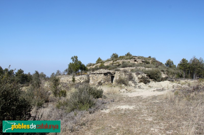 Monistrol de Calders - Barraca i feixes al serrat del Llogari