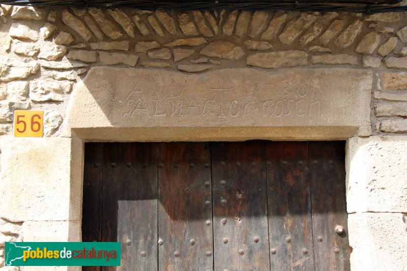 Calders - Llinda d'una casa del carrer Manresa