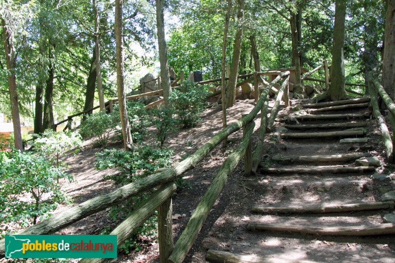 Moià - Parc Municipal, jardins casa Coma