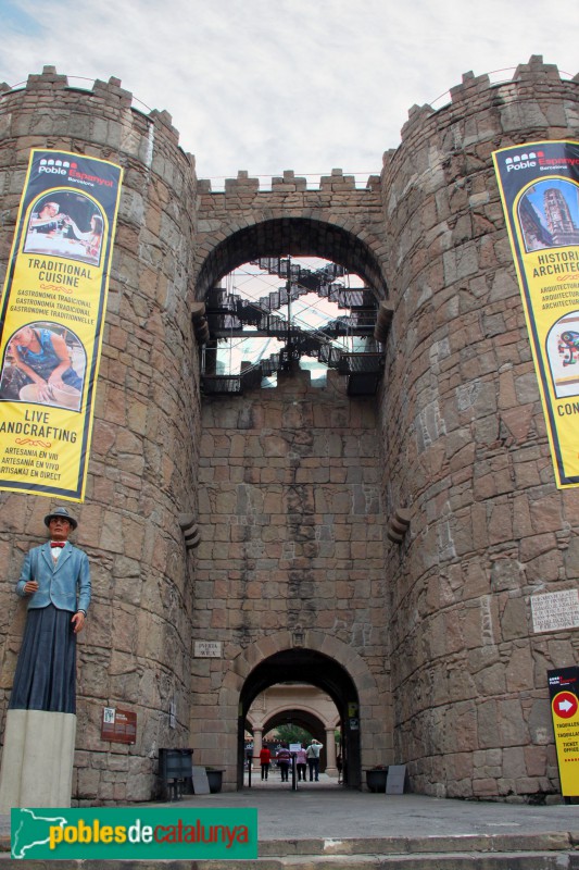 Barcelona - Poble Espanyol, porta de San Vicente