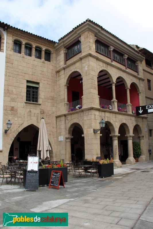 Barcelona - Poble Espanyol, Ajuntament de Sigüenza i Casa Desclergue de Montblanc