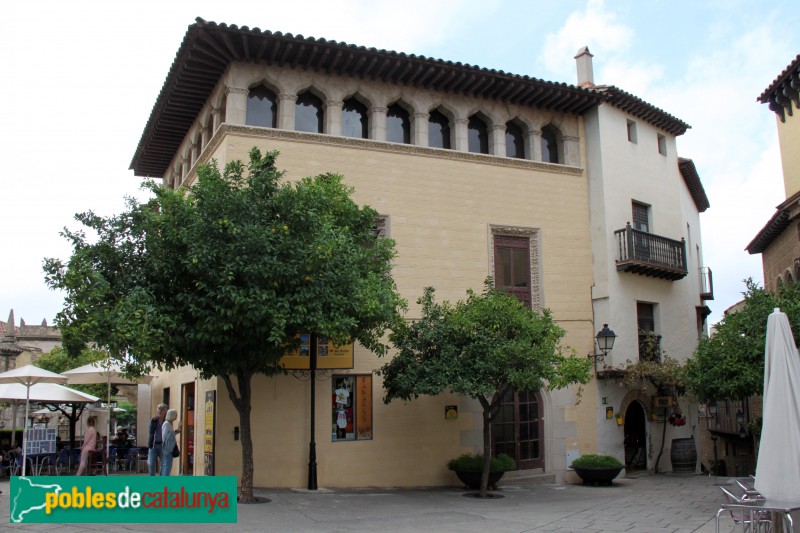 Barcelona - Poble Espanyol, casa típica de Maluenda (Saragossa)