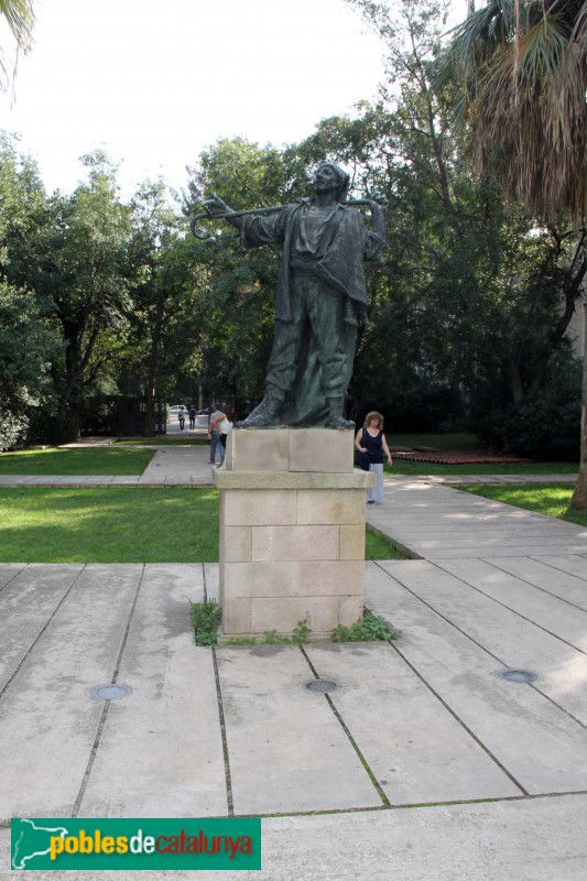 Barcelona - Jardí d'escultures de la Fundació Miró. Manelic, de Josep Montserrat