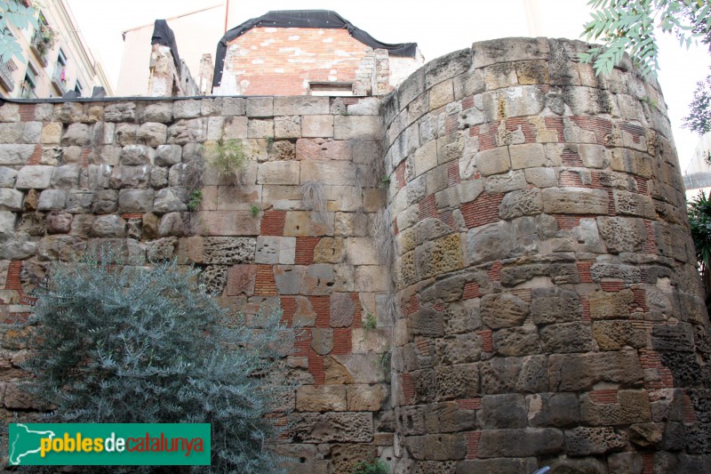 Barcelona - Muralla de la plaça Traginers