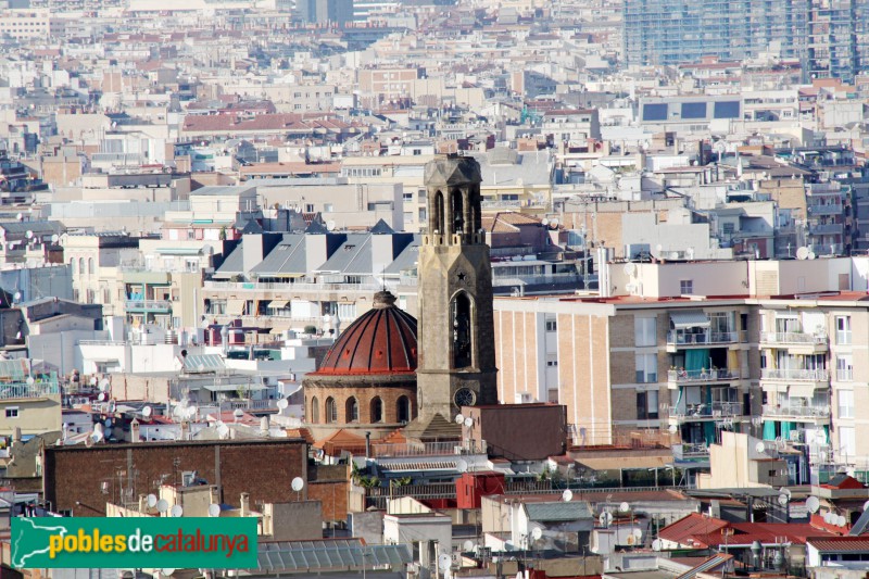 Barcelona - Església de Santa Madrona, des de Montjuïc (Foto: Albert Esteves, 2016) Barcelona - Església de Santa Madrona, des de Montjuïc