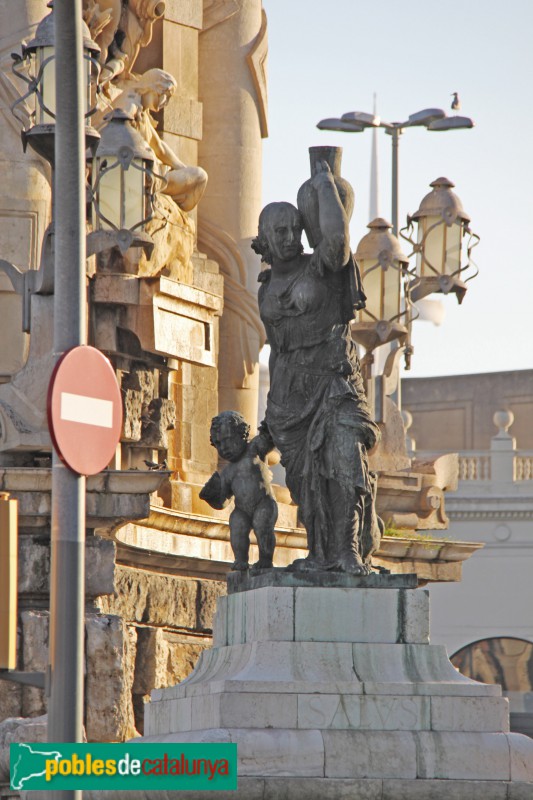 Barcelona - Font de la plaça Espanya: la Salut Pública