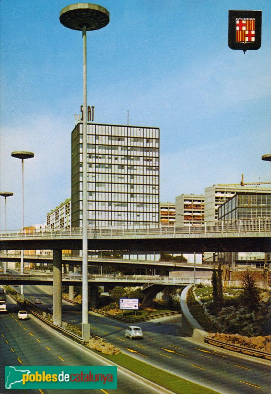 Barcelona - Edifici Seat, antiga façana. Postal antiga