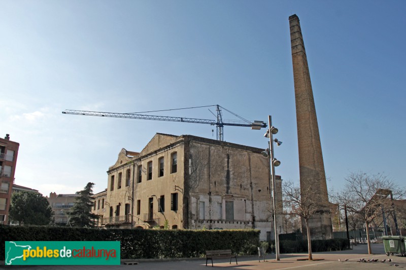 Molins de Rei - Fàbrica del Molí, durant la restauració