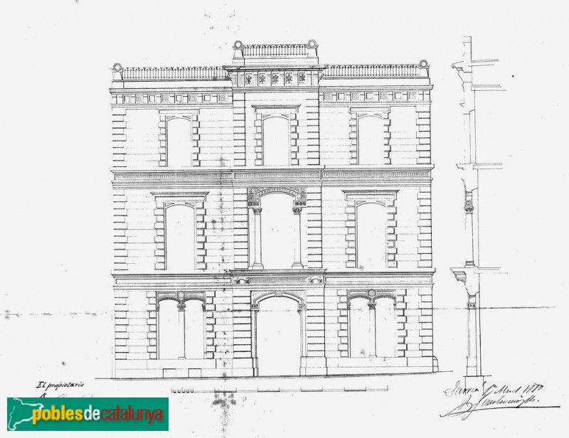 Barcelona - Major de Sarrià, 105, plànol