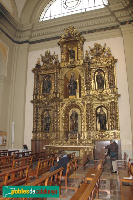 Barcelona - Sant Vicenç de Sarrià, retaule de Santa Clara