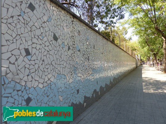 Barcelona - Les Carasses. Mur (Foto: Graciel·la Vidal, 2016) Barcelona - Les Carasses. Mur