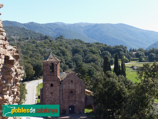 Sant Martí del Brull. Vista des del Castell