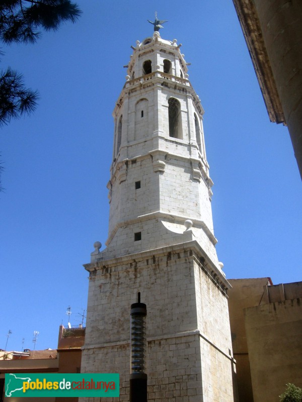 Vilanova i la Geltrú - Campanar de l'església de Sant Antoni Abat (Foto: Albert Esteves, 2006) Vilanova i la Geltrú - Campanar de l'església de Sant Antoni Abat
