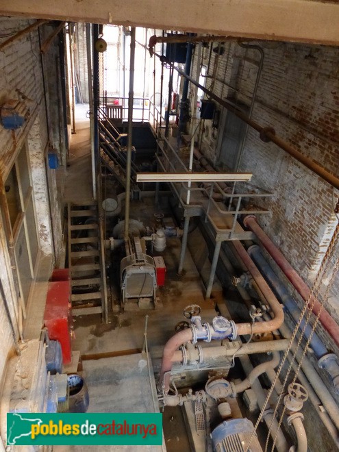 Barcelona - Antiga fàbrica Fabra i Coats. Sala de màquines (Foto: Graciel·la Vidal, 2017) Barcelona - Antiga fàbrica Fabra i Coats. Sala de màquines