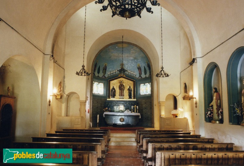 Vilanova de Sau - Sant Romà de Sau (església nova). Interior (Foto: J. Contijoch. Direcció Gral. Arxiu i Patrimoni. Generalitat de Catalunya) Vilanova de Sau - Sant Romà de Sau (església nova). Interior