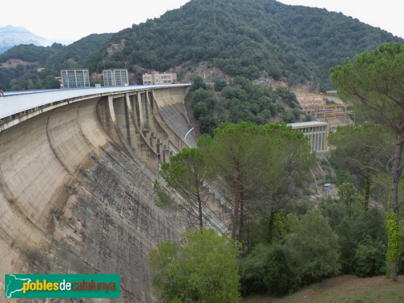 Part frontal de la presa