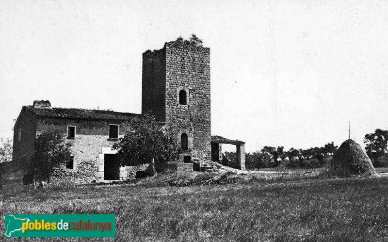 Palafrugell - Mas Petit d'en Caixa (Foto: Florenci Bassa -Arxiu fotogràfic C.E.C.-, inici segle XX) Palafrugell - Mas Petit d'en Caixa