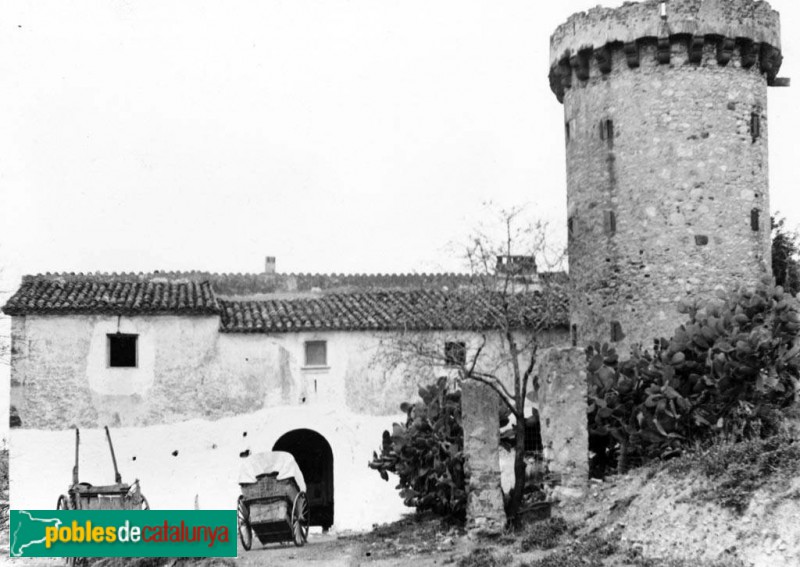 Castelldefels - Can Gomar (Foto: Arxiu fotogràfic C.E.C., inicis segle XX) Castelldefels - Can Gomar