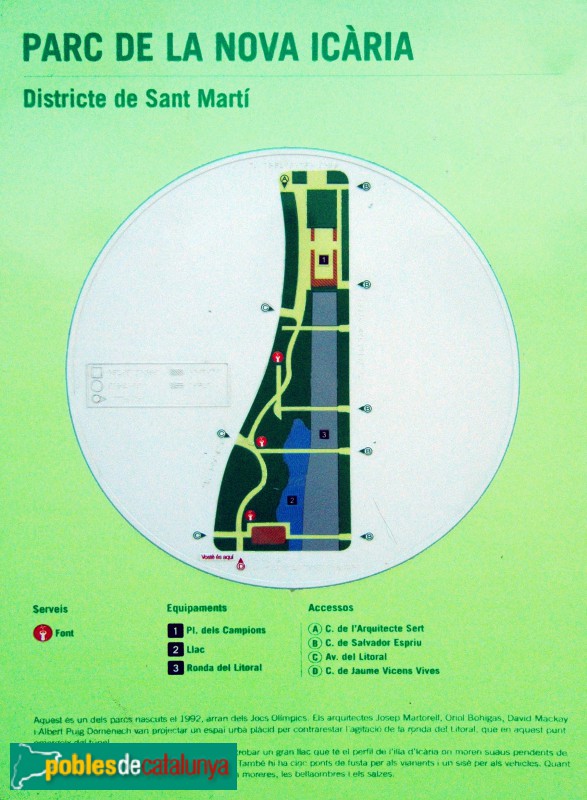 Barcelona - Parc Nova Icària Barcelona - Parc Nova Icària