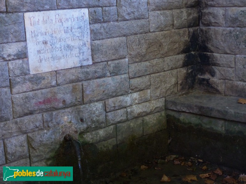 Folgueroles - Font de la Ricardera (Foto: Graciel·la Vidal, 2017) Folgueroles - Font de la Ricardera