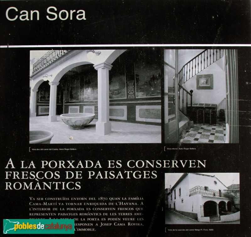 Begur - Can Sora (Foto: cartell in situ) Begur - Can Sora