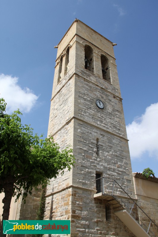 Vilagrassa - Campanar de l'església de Santa Maria