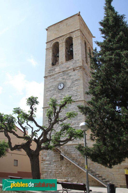 Vilagrassa - Campanar de l'església de Santa Maria