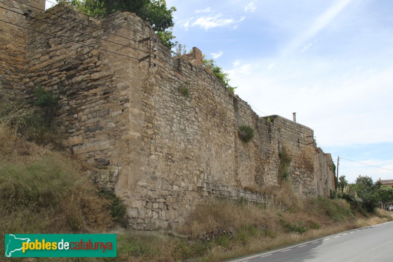 Verdú - Muralla, tram del castell