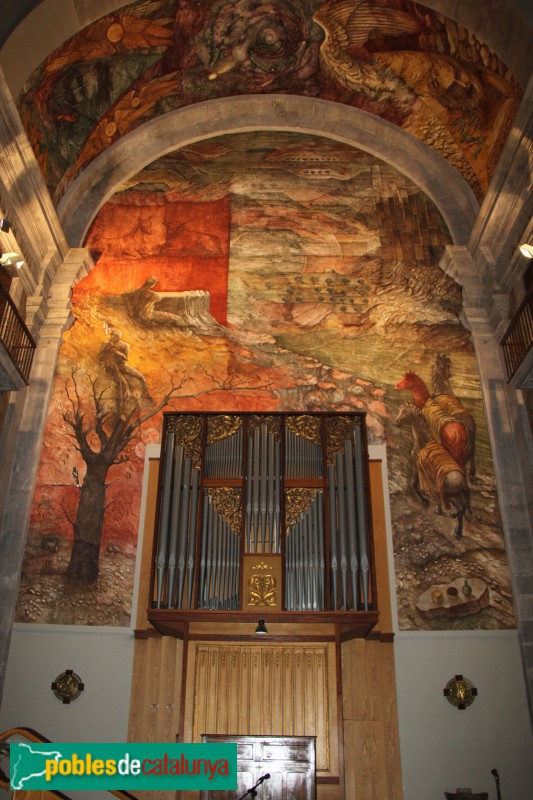 Tàrrega - Església de Santa Maria, pintures murals, transsepte (Josep Minguell)