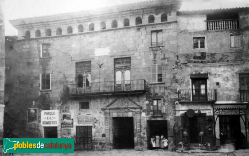 Tàrrega - Ajuntament, fotografia antiga