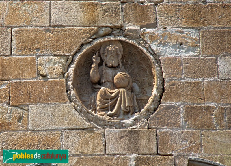 Sant Boi de Llobregat - Església de Sant Baldiri, detall façana