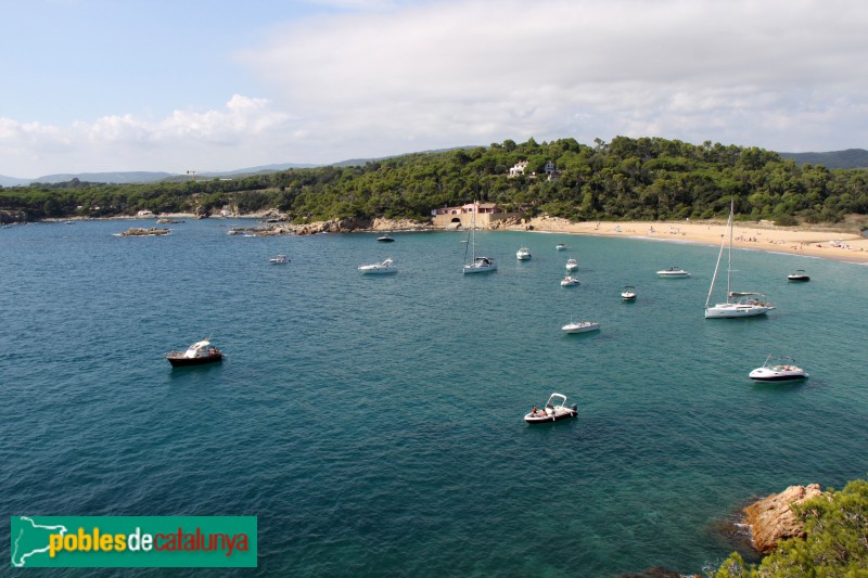 Palamós - Platja de Castell, des del poblat ibèric (Foto: Albert Esteves, 2018) Palamós - Platja de Castell, des del poblat ibèric