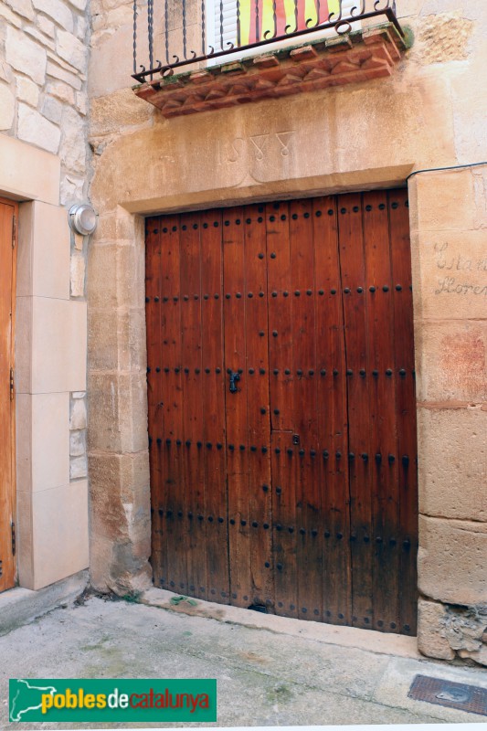 Sant Martí de Riucorb - Llorenç de Rocafort, llinda de 1588